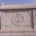 海口 芝麻白花岗岩屏风，照壁，影壁