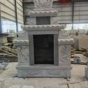 海口 芝麻灰高档墓碑、土墓，一套也支持定做