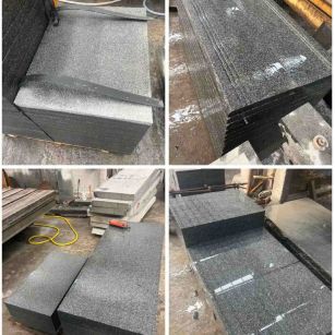 海口 芝麻黑地铺石材