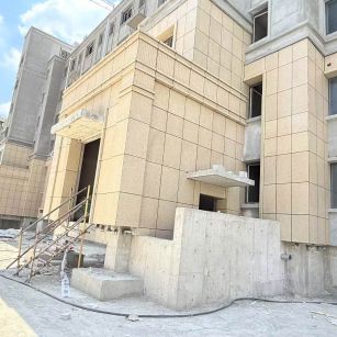 海口 黄金麻干挂，工地实拍