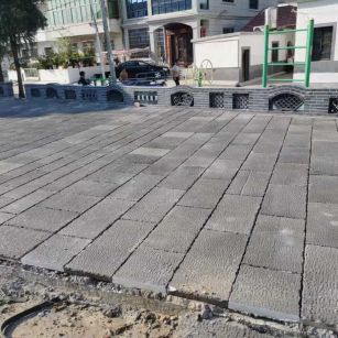 海口仿古石铺装效果