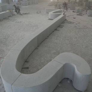 海口 花岗岩整石坐凳拼装