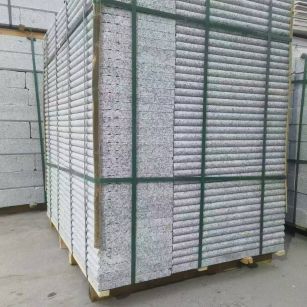 海口 芙蓉白3公分厚磨圆边、拉槽，楼梯踏步