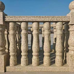 海口 黄金麻栏杆（扶手，花瓶柱，将军柱）