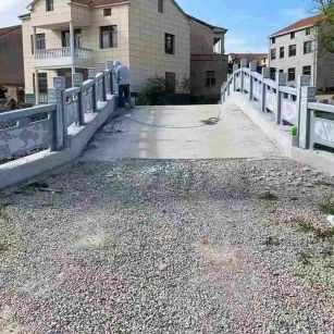 海口 芝麻灰花岗岩桥栏杆