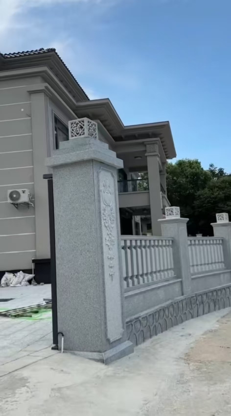 海口 芝麻白别墅围墙栏杆，私人订制