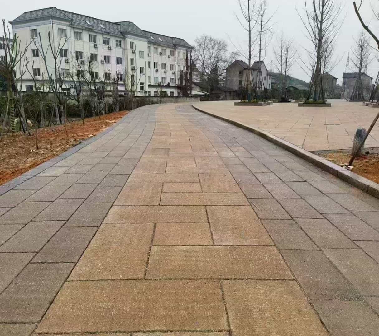 海口仿古石铺装效果