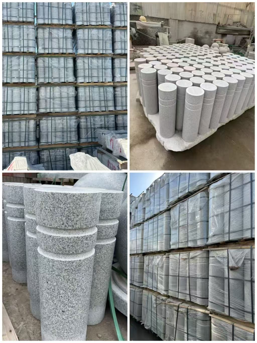 海口 芝麻白花岗岩挡车柱、隔离柱多少钱