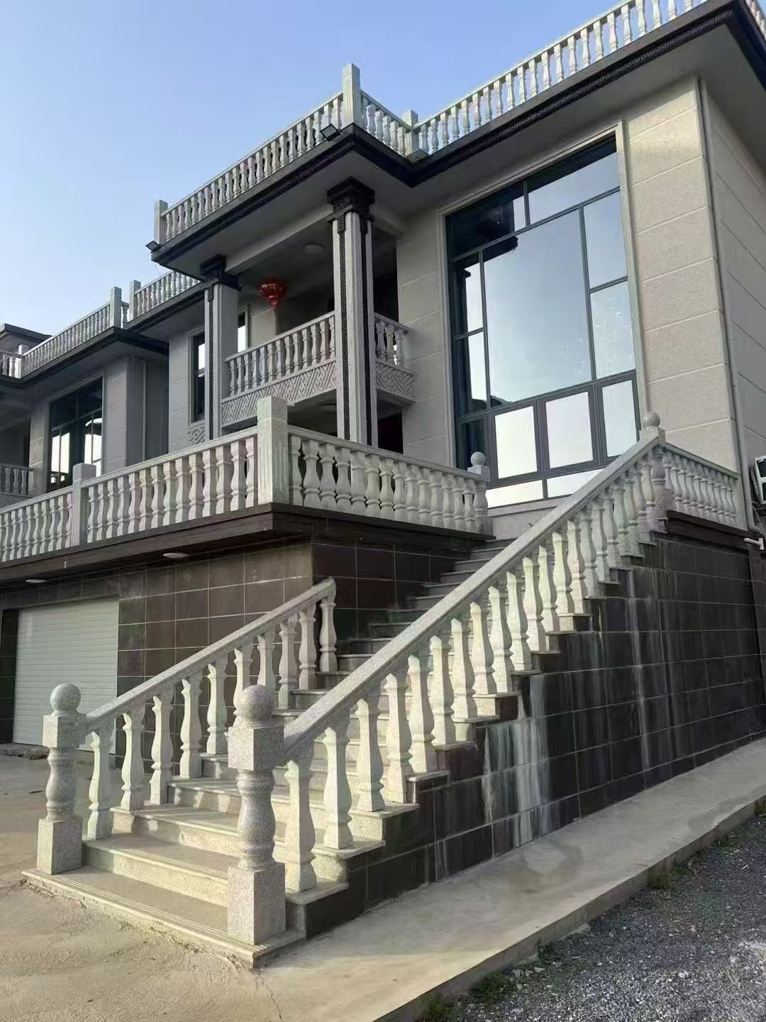 海口 芝麻白别墅阳台栏杆，楼梯栏杆