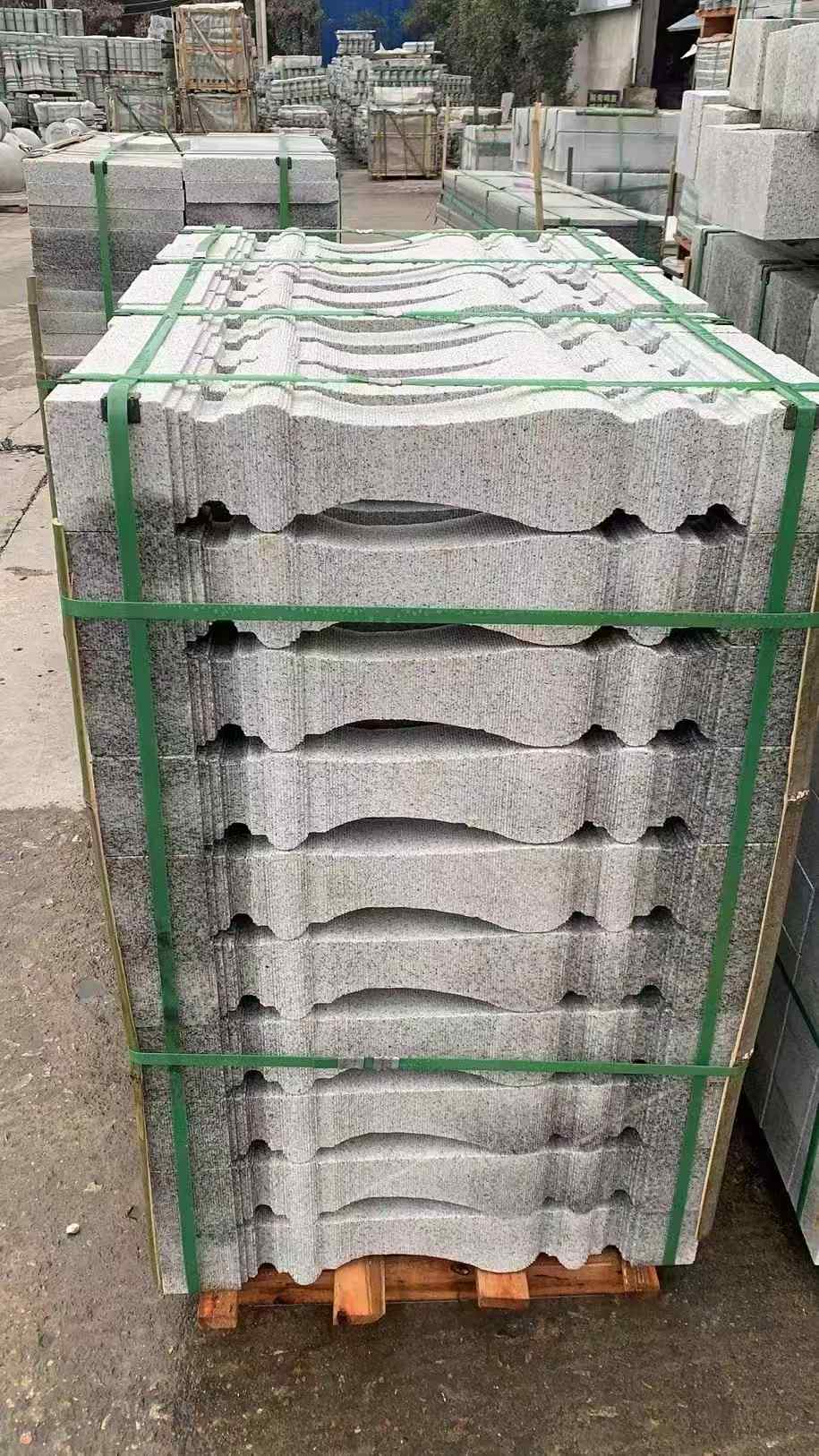 海口 芝麻白方形拉丝面，栏杆花瓶柱