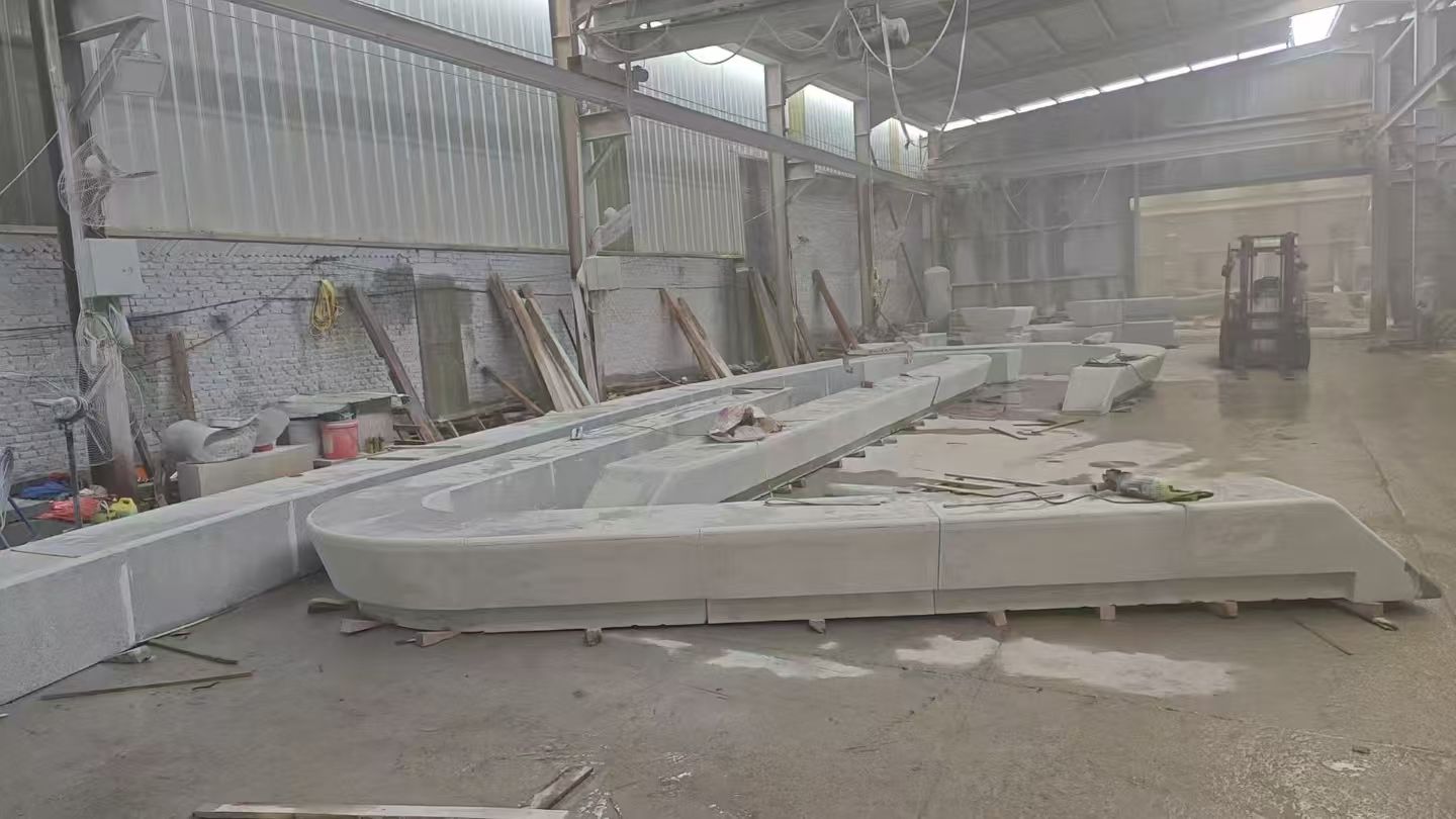 海口 花岗岩整石坐凳拼装